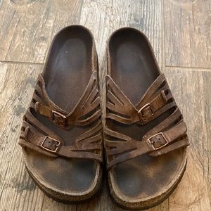 Brown Birkenstocks size 39